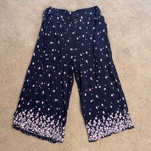 Cropped Flowy Pants